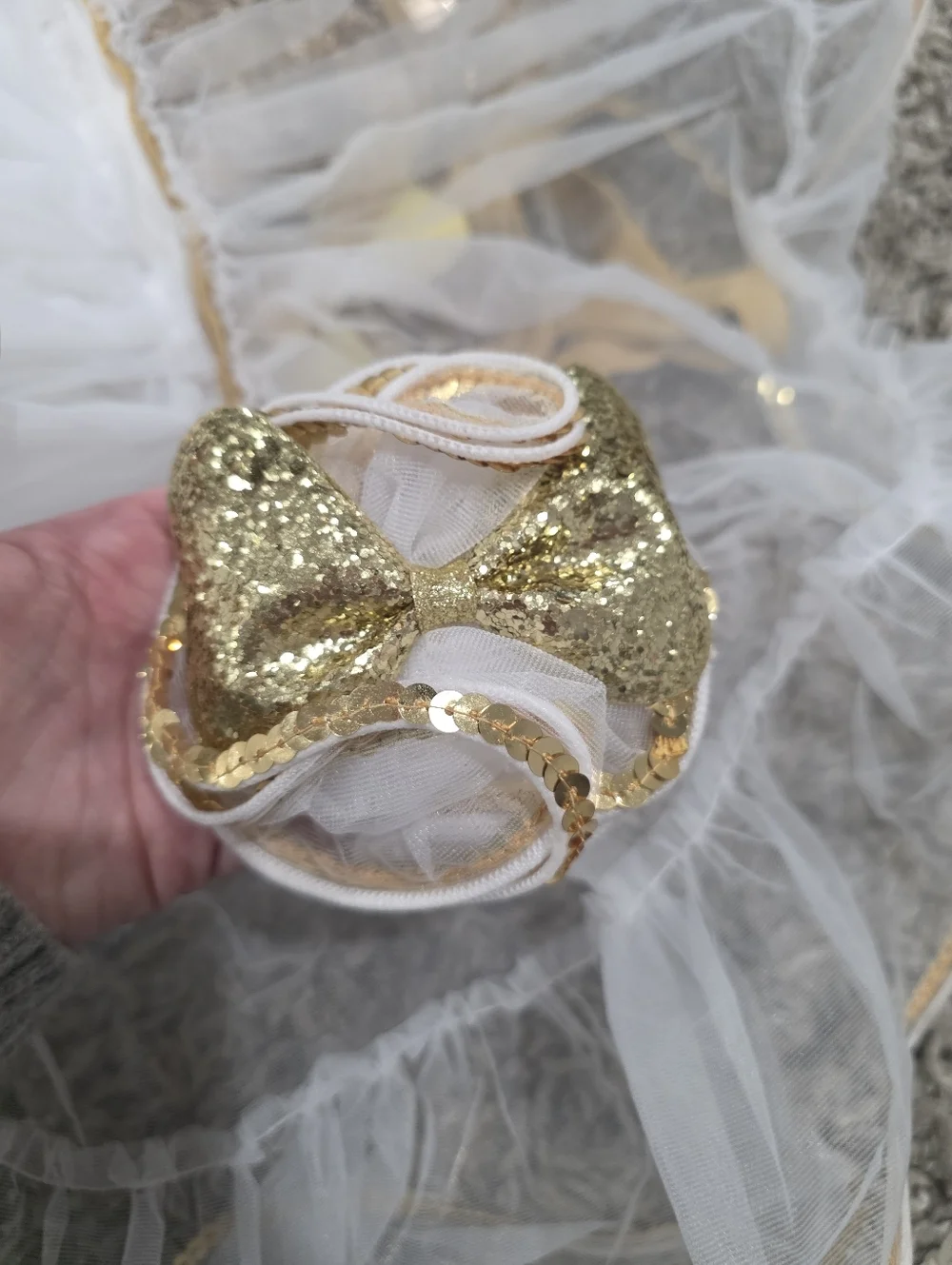 Weissman It's A Good Time Gold Girls Dance Costume Size IC  BV17